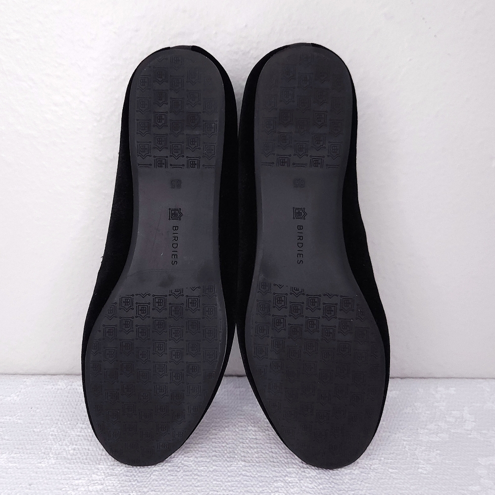 BIRDIES The Starling Velvet Flats US 8.5 Black Faux-Fur Lined Slip-On Loafer - Picture 11 of 11